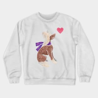 Watercolour Chinese Crested Dog Crewneck Sweatshirt